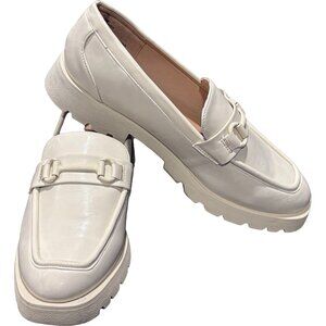 Womens Frankie Loafers US 10/UK 8/EU 41 White  Cream Platform Shoes